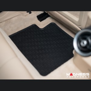 Alfa Romeo Giulia Floor Mat Set - All Weather Rubber Front/ Rear 4 Piece Set - Deluxe - RWD Model